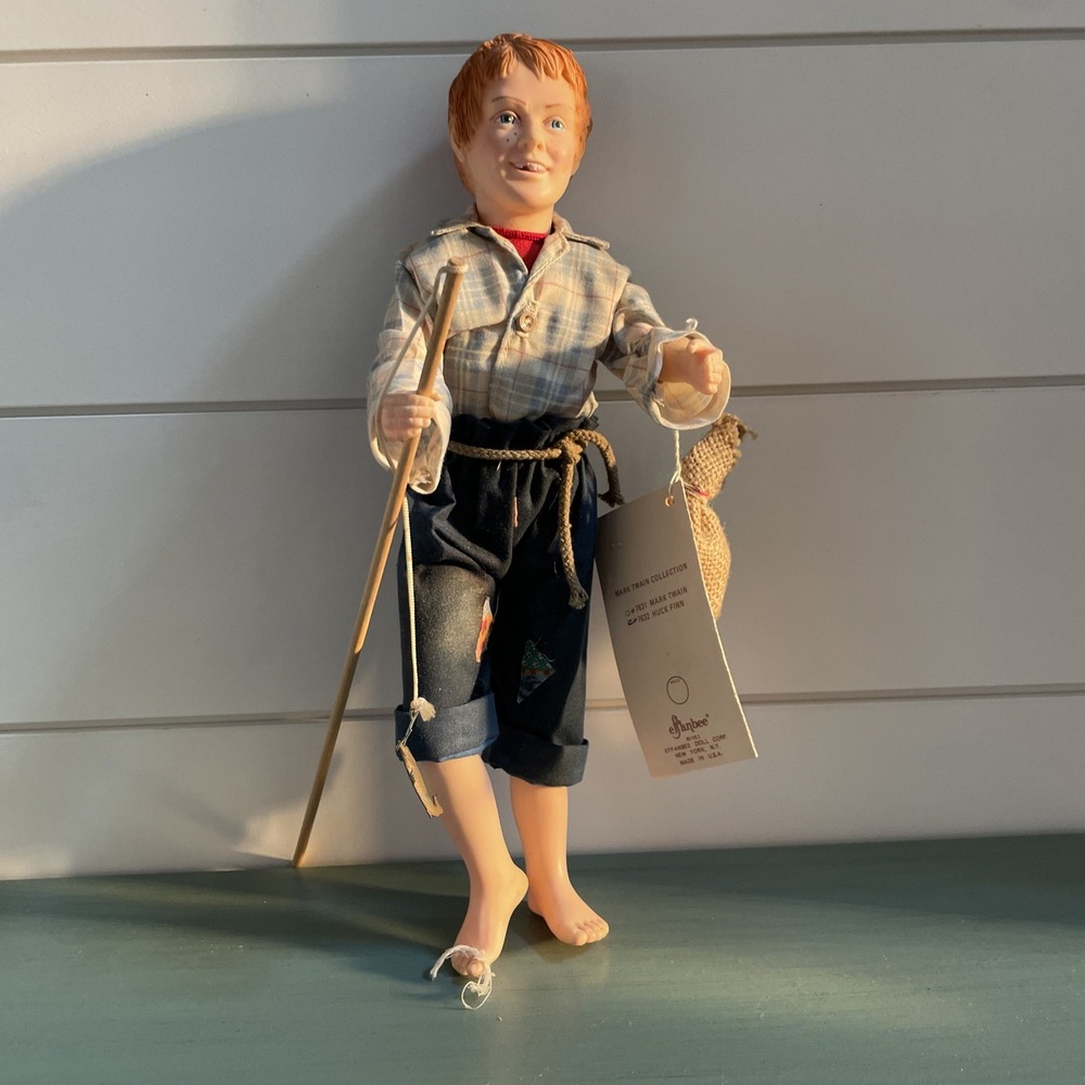 Effanbee Huckleberry Finn Doll Mark Twain Collection 7632 Vintage 13in Vinyl